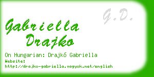 gabriella drajko business card